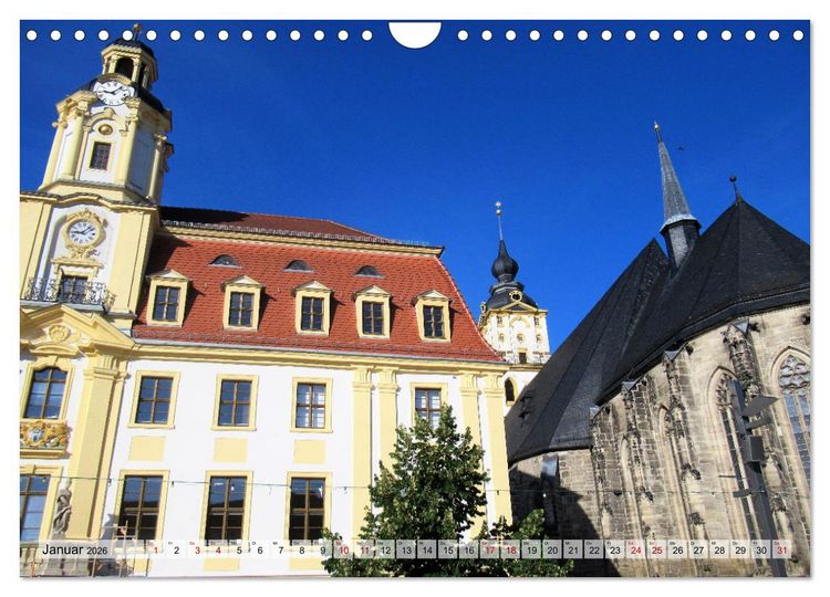 Produktbild: Burgenlandkreis - Naumburg, Wei&szlig;enfels, Zeitz (Wandkalender 2026 DIN A4 quer), CALVENDO Monatskalender