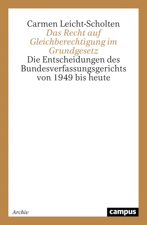 Produktbild: Das Recht auf Gleichberechtigung im Grundgesetz