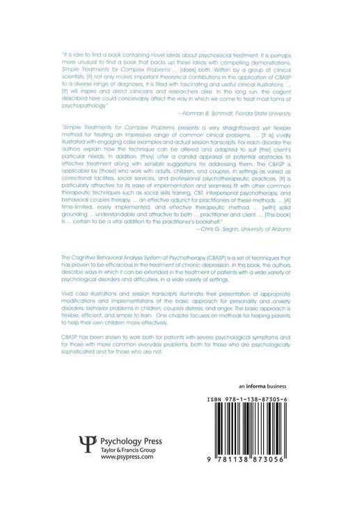 Produktbild: Simple Treatments for Complex Problems