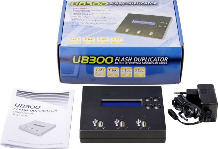 Produktbild: Renkforce UB300 2fach USB-Kopierstation USB-A (USB 2.0) tragbar