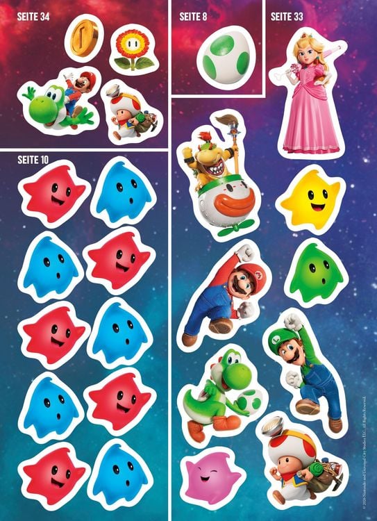 Produktbild: Der Super Mario Galaxy Film: Der offizielle Sticker- und R&auml;tselspa&szlig;