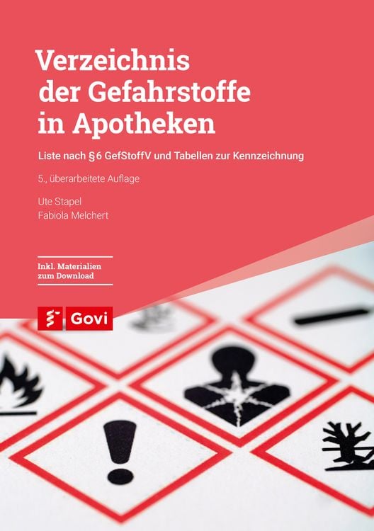 Produktbild: Verzeichnis der Gefahrstoffe in Apotheken