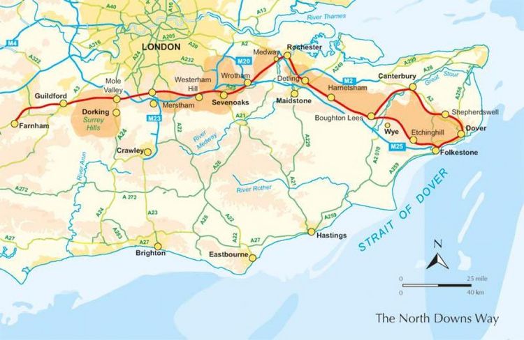 Produktbild: The North Downs Way