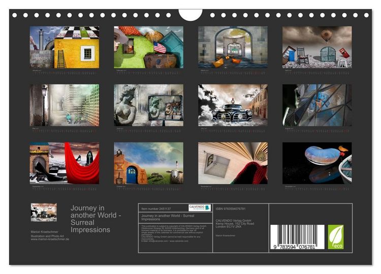Produktbild: Journey in another World - Surreal Impressions (Wall Calendar 2027 DIN A4 landscape), CALVENDO 12 Month Wall Calendar