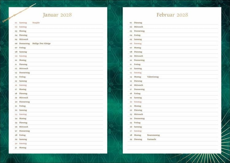 Produktbild: Harry Potter 17-Monats-Kalenderbuch A5 Hedwig 2027 - 17 Monate. Von August 2026 bis Dezember 2027