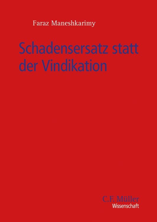 Produktbild: Schadensersatz statt der Vindikation