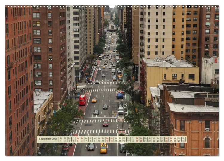 Produktbild: Streets of New York - Zu Fu&szlig; durch die Metropole der Superlative (hochwertiger Premium Wandkalender 2026 DIN A2 quer), Kunstdruck in Hochglanz
