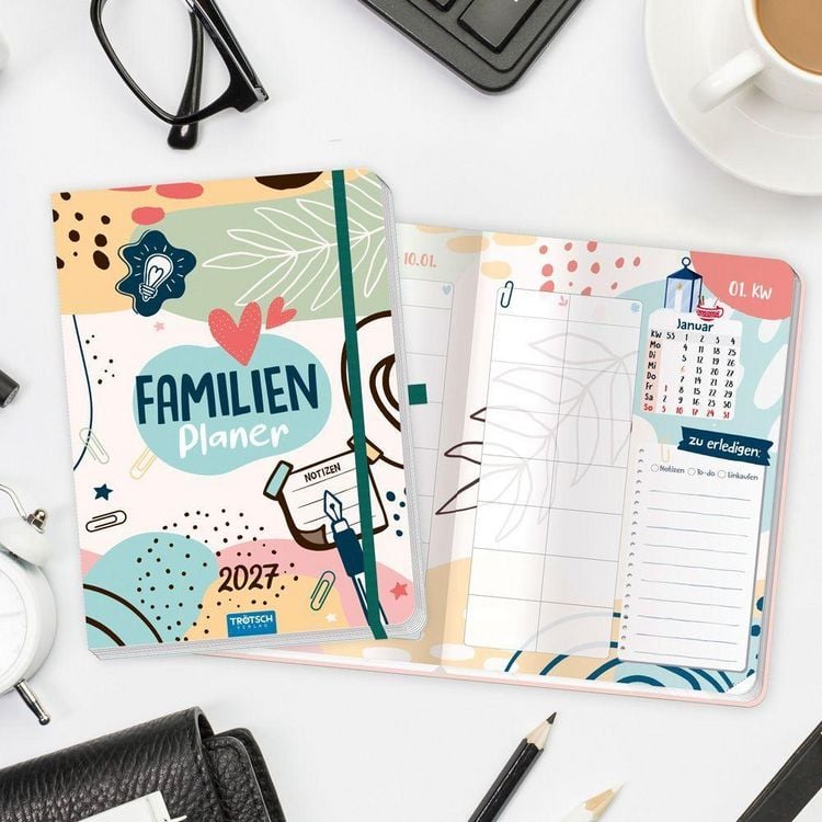 Produktbild: TR&Ouml;TSCH - Wochenbuch Familienplaner 2027