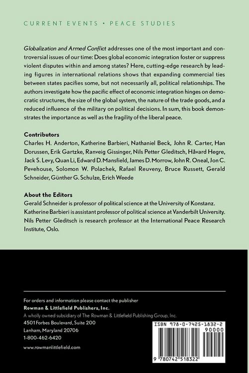 Produktbild: Globalization and Armed Conflict