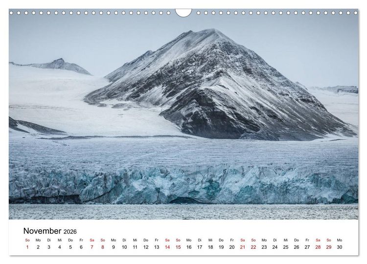 Produktbild: Spitzbergenkalender (Wandkalender 2026 DIN A3 quer), CALVENDO Monatskalender