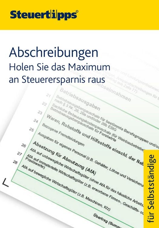 Produktbild: Abschreibungen