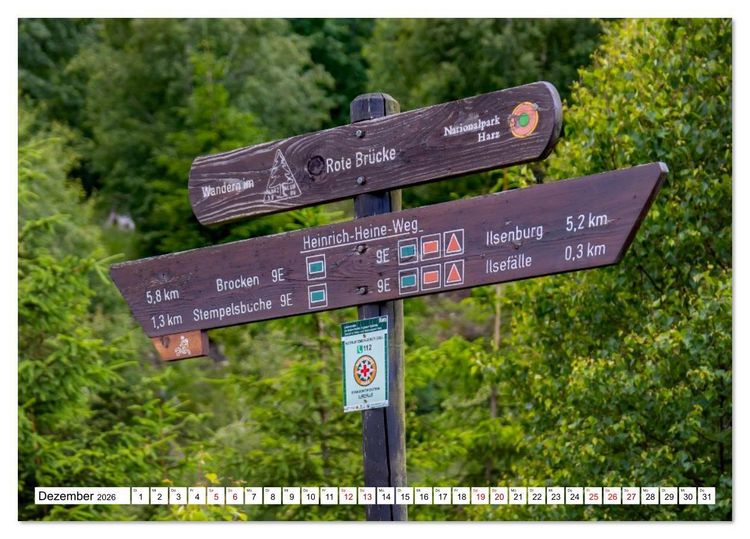 Produktbild: Harzwanderung-Durch das Ilsetal zu den Ilsef&auml;llen (Tischkalender 2026 DIN A5 quer), CALVENDO Monatskalender