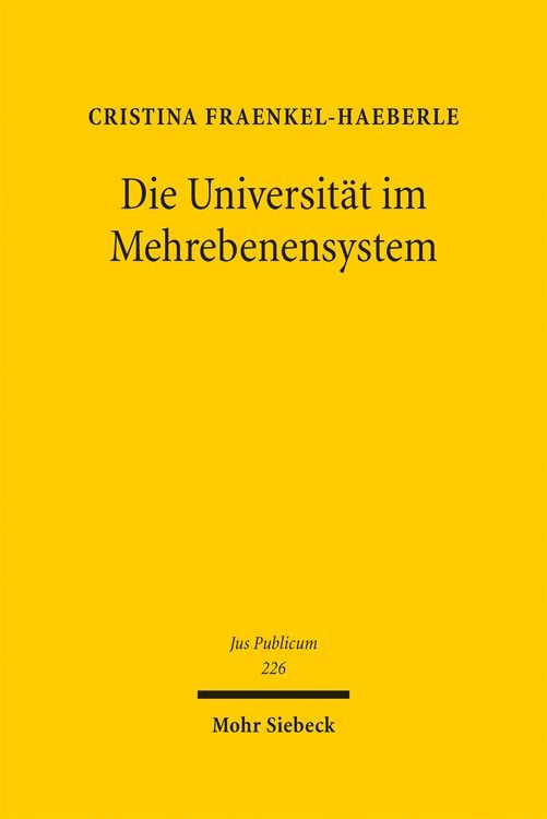 Produktbild: Die Universit&auml;t im Mehrebenensystem