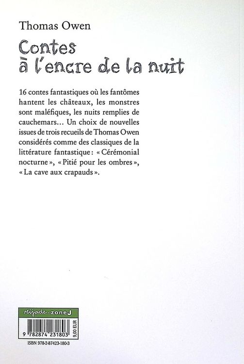Produktbild: Contes &agrave; l'encre de la nuit