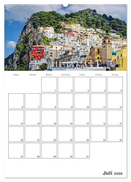 Produktbild: Italiens Sch&ouml;nheit - Terminplaner (hochwertiger Premium Wandkalender 2026 DIN A2 hoch), Kunstdruck in Hochglanz