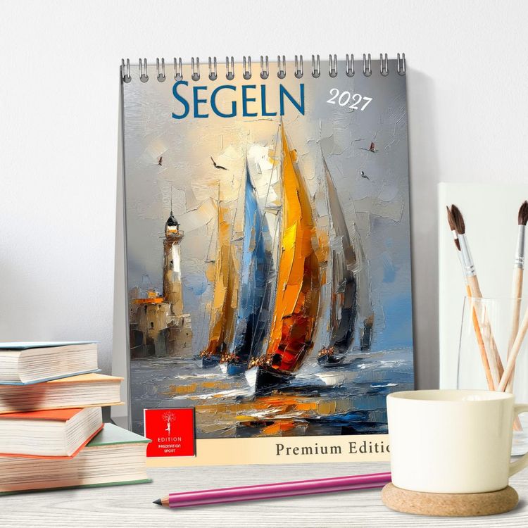 Produktbild: Segeln - Pemium Edition (Tischkalender 2027 DIN A5 hoch), CALVENDO Monatskalender