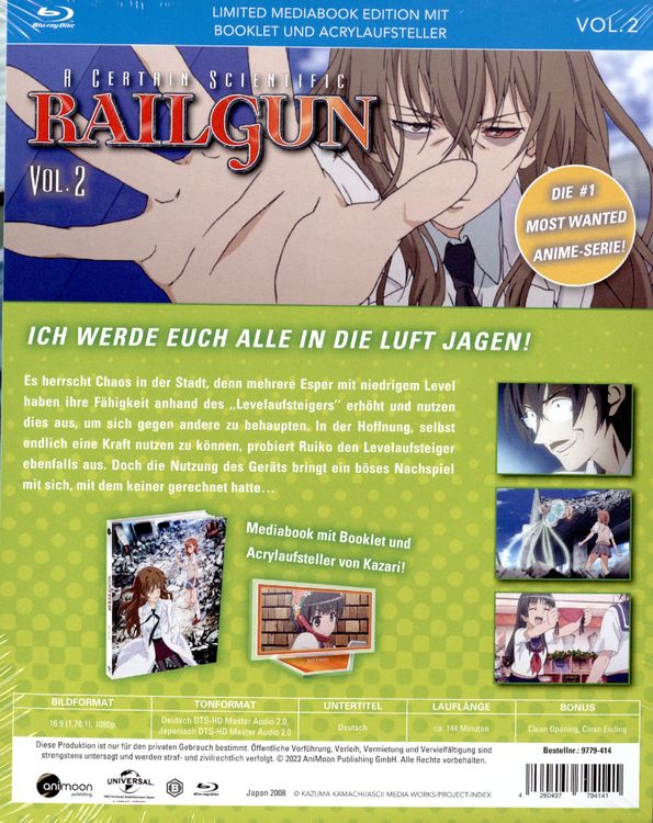 Produktbild: A Certain Scientific Railgun Vol.2