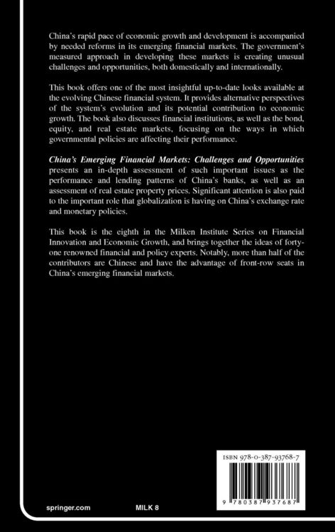 Produktbild: China's Emerging Financial Markets