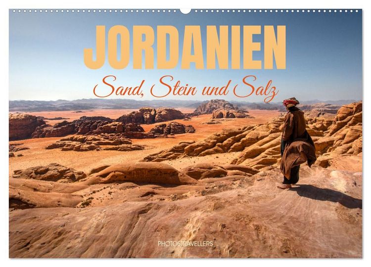 Produktbild: Jordanien Sand, Stein und Salz (Wandkalender 2027 DIN A2 quer), CALVENDO Monatskalender