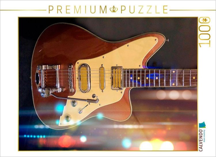 Produktbild: CALVENDO Puzzle Signature E-Gitarre Joey's Guitar | 1000 Teile Lege-Gr&ouml;&szlig;e 64x48cm Foto-Puzzle f&uuml;r gl&uuml;ckliche Stunden