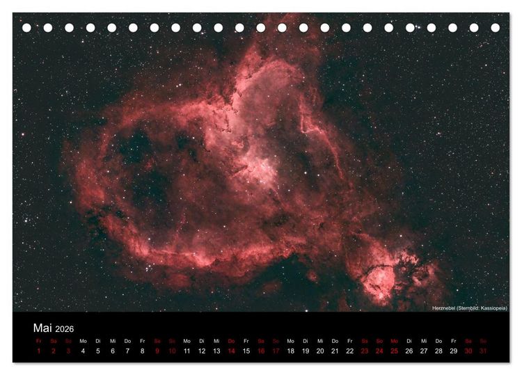 Produktbild: Deep Sky Fotografie (Tischkalender 2026 DIN A5 quer), CALVENDO Monatskalender
