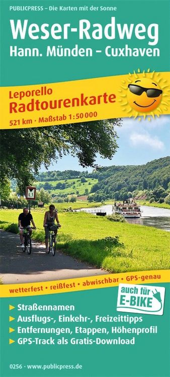 Produktbild: Weser-Radweg, Hann. M&uuml;nden - Cuxhaven