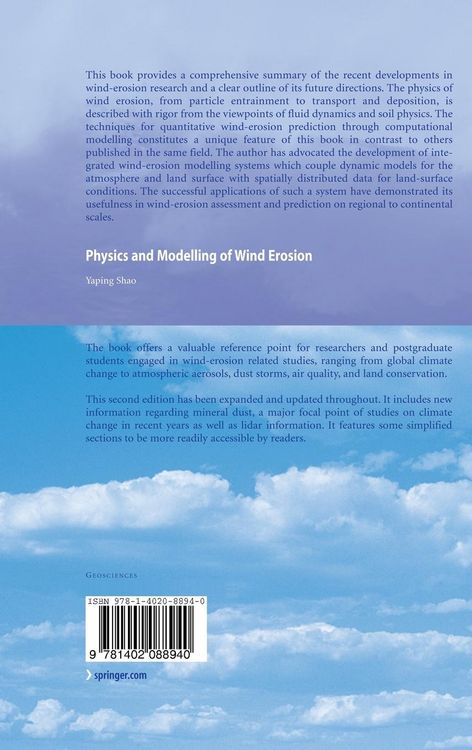 Produktbild: Physics and Modelling of Wind Erosion