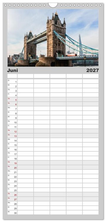 Produktbild: Familienplaner 2027 - Weltst&auml;dte - Iconic world cities mit 5 Spalten (Wandkalender, 21 x 45 cm) CALVENDO