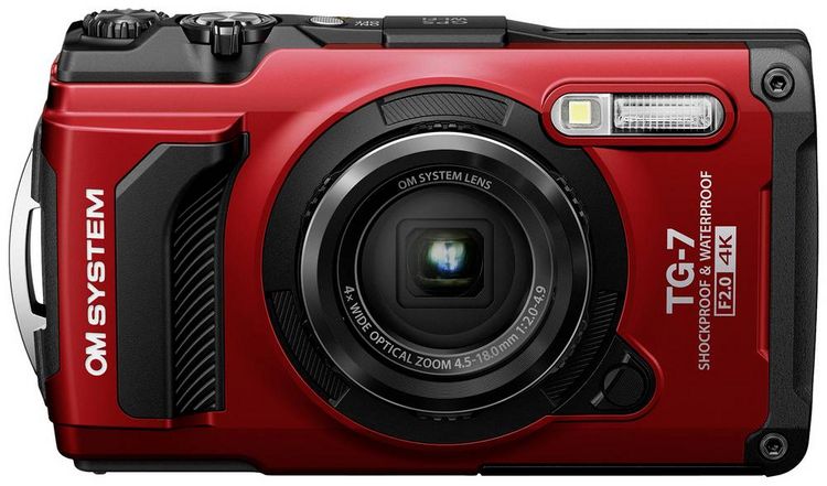 Produktbild: OM System TG-7 red Digitalkamera 12 Megapixel Opt. Zoom: 4 x Rot Sto&szlig;fest, Wasserdicht, 4K-Video
