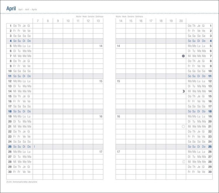 Produktbild: Leporello, schwarz Kalender 2027