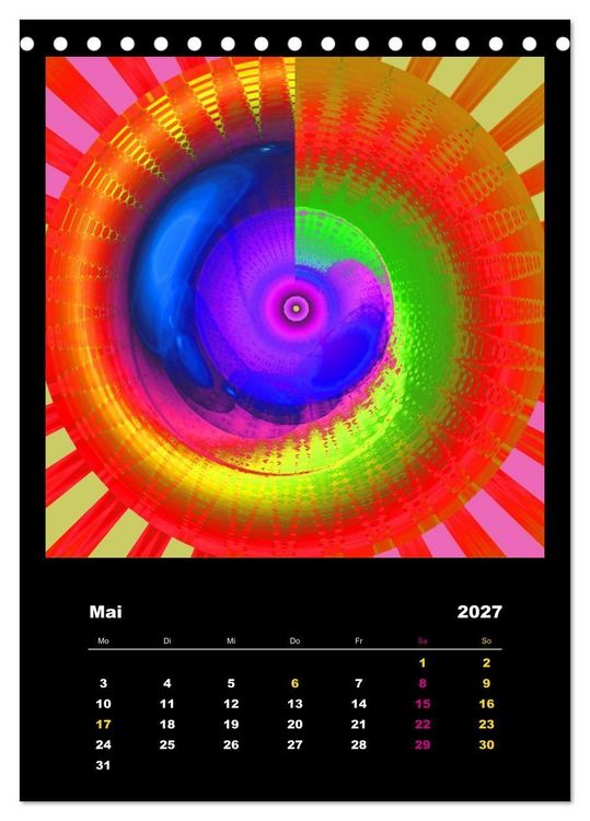 Produktbild: Energie-Spiralen 2027 (Tischkalender 2027 DIN A5 hoch), CALVENDO Monatskalender