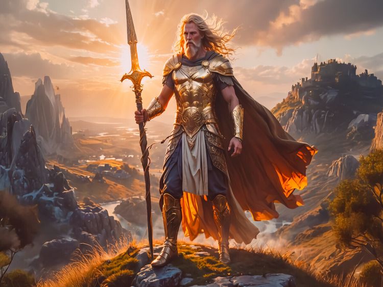 Produktbild: CALVENDO Puzzle Lugh, Lichtbringer und Meister aller K&uuml;nste | 1000 Teile Lege-Gr&ouml;&szlig;e 64x48cm Foto-Puzzle f&uuml;r gl&uuml;ckliche Stunden