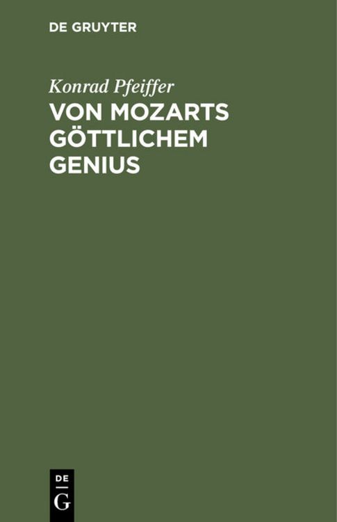 Produktbild: Von Mozarts g&ouml;ttlichem Genius