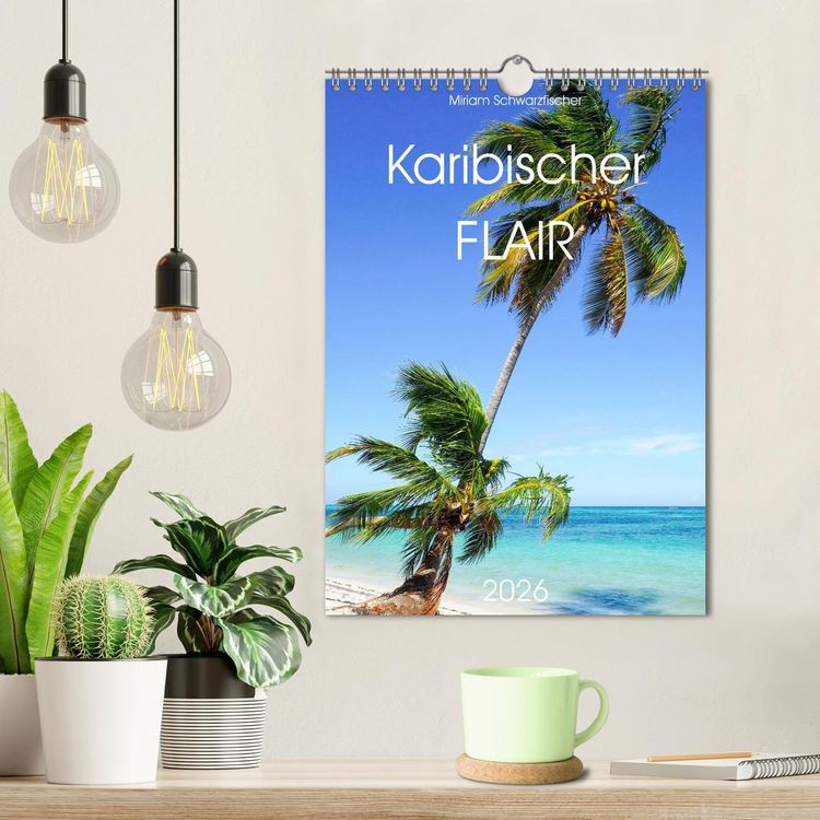 Produktbild: Karibischer Flair (Wandkalender 2026 DIN A4 hoch), CALVENDO Monatskalender