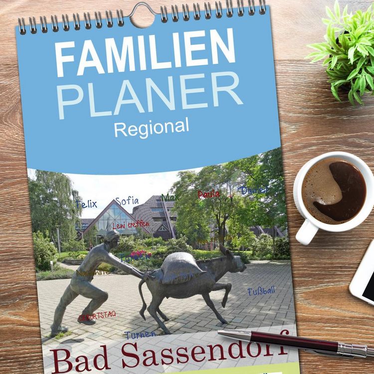 Produktbild: Familienplaner 2026 - Bad Sassendorf mit 5 Spalten (Wandkalender, 21 x 45 cm) CALVENDO