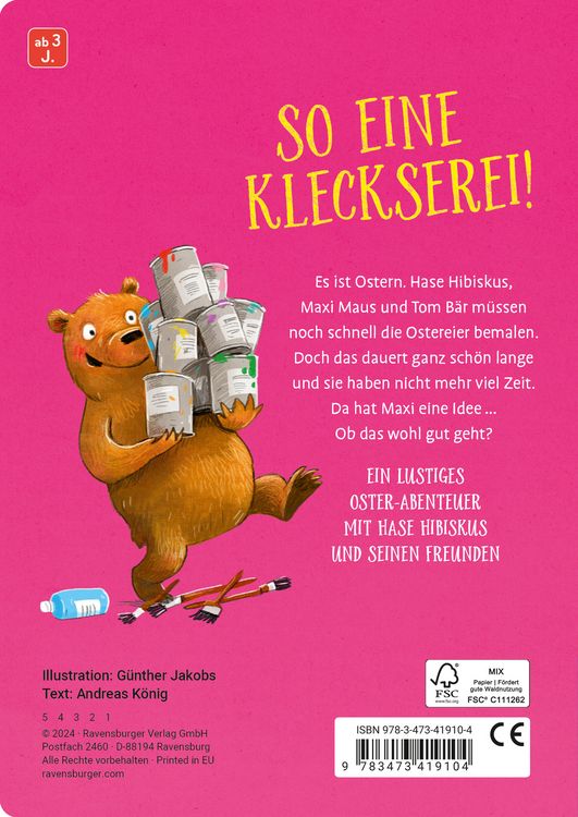 Hase Hibiskus und die Oster-Kleckserei