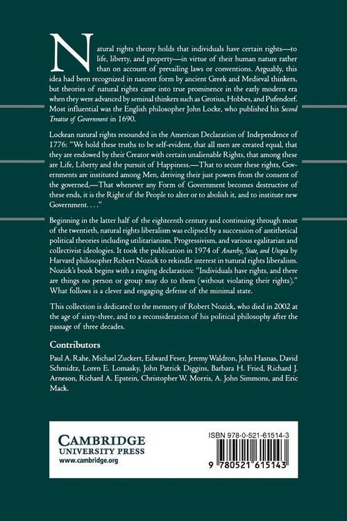 Produktbild: Natural Rights Liberalism from Locke to Nozick