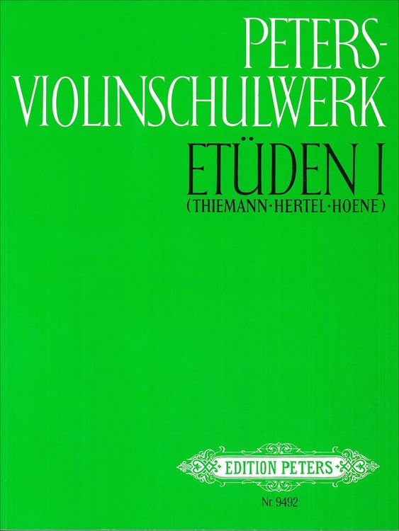 Produktbild: Peters-Violinschulwerk: Et&uuml;den, Band 1
