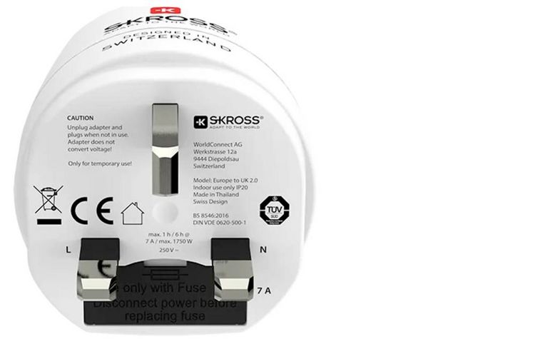 Produktbild: Skross 1.500231-E Reiseadapter CO W to UK2