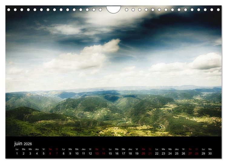 Produktbild: Horizons ard&eacute;chois (Calendrier mural 2026 DIN A4 vertical), CALVENDO calendrier mensuel