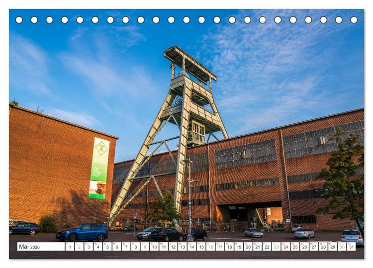 Produktbild: Die Zechen im Ruhrpott (Tischkalender 2026 DIN A5 quer), CALVENDO Monatskalender