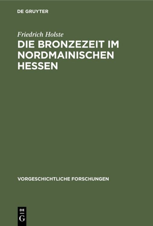 Produktbild: Die Bronzezeit im nordmainischen Hessen