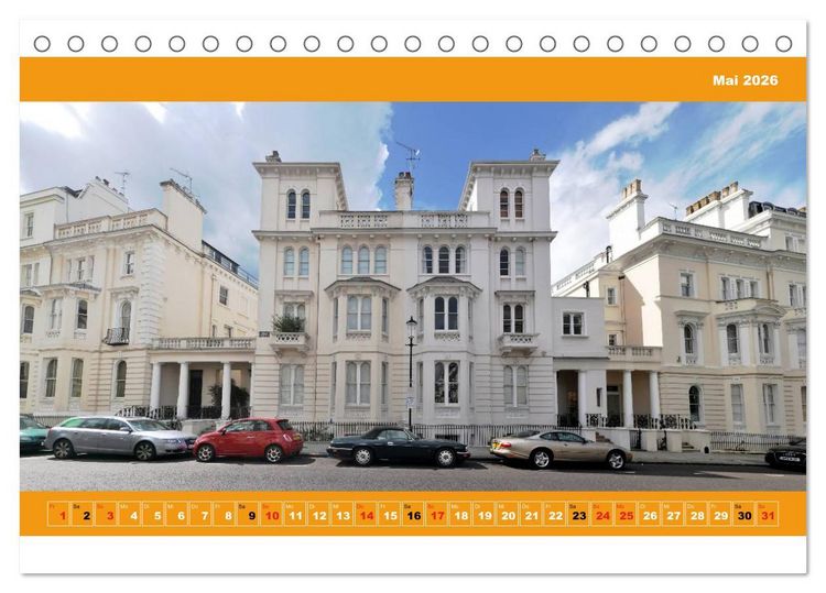 Produktbild: London Fassade 2026 (Tischkalender 2026 DIN A5 quer), CALVENDO Monatskalender
