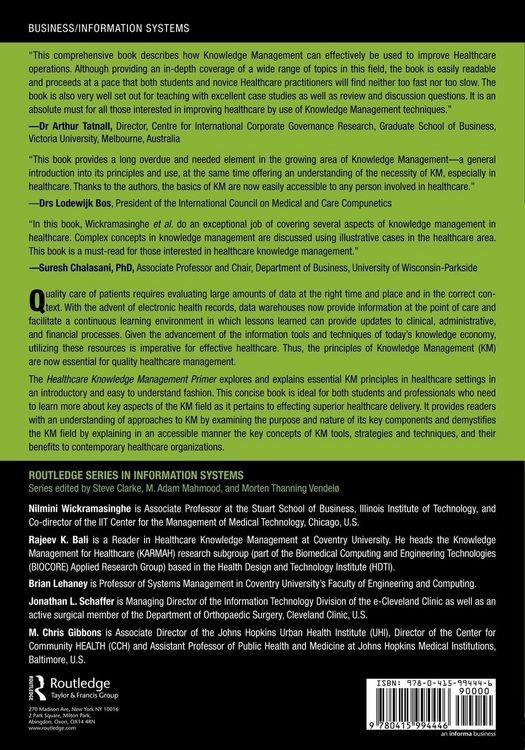 Produktbild: Healthcare Knowledge Management Primer