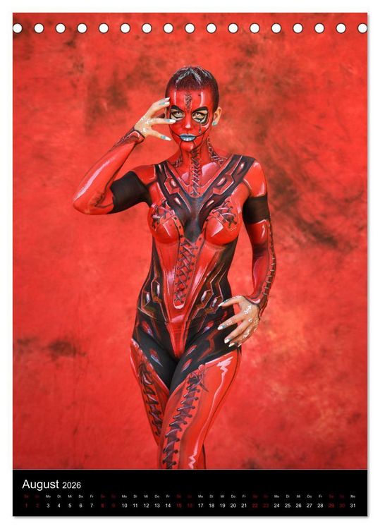 Produktbild: World Bodypainting Festival: Generation NEXT (Tischkalender 2026 DIN A5 hoch), CALVENDO Monatskalender