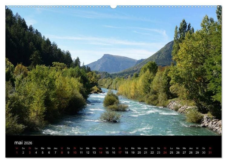 Produktbild: Paysages de Provence (Calendrier mural 2026 DIN A2 vertical) calendrier de bureau