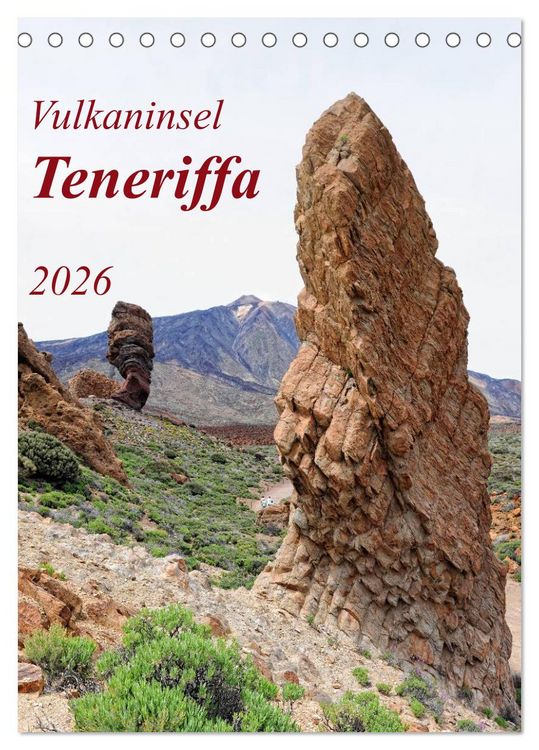 Produktbild: Vulkaninsel Teneriffa (Tischkalender 2026 DIN A5 hoch), CALVENDO Monatskalender