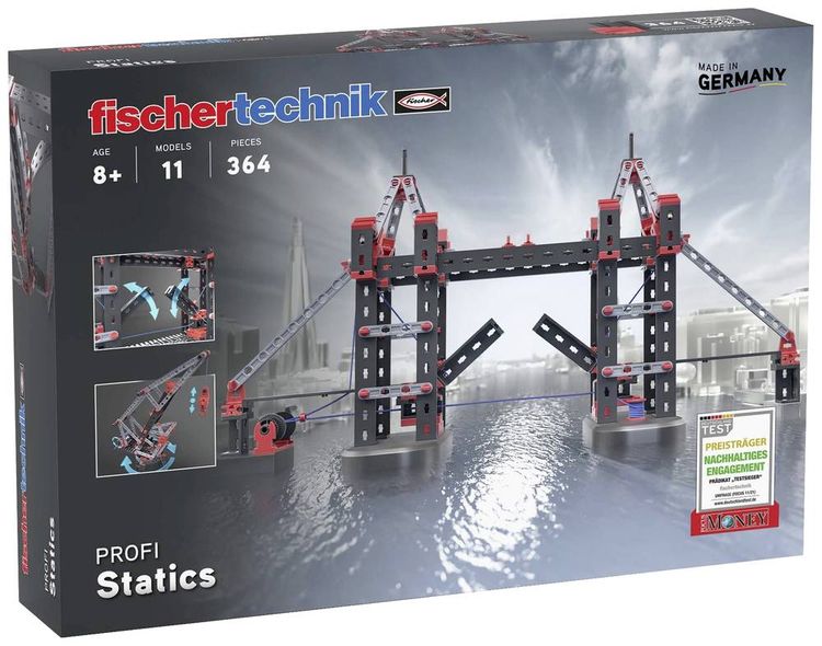 Produktbild: Fischertechnik 564071 - PROFI Statics, 11 Modelle, 364 Bauteile, Konstruktionsbaukasten