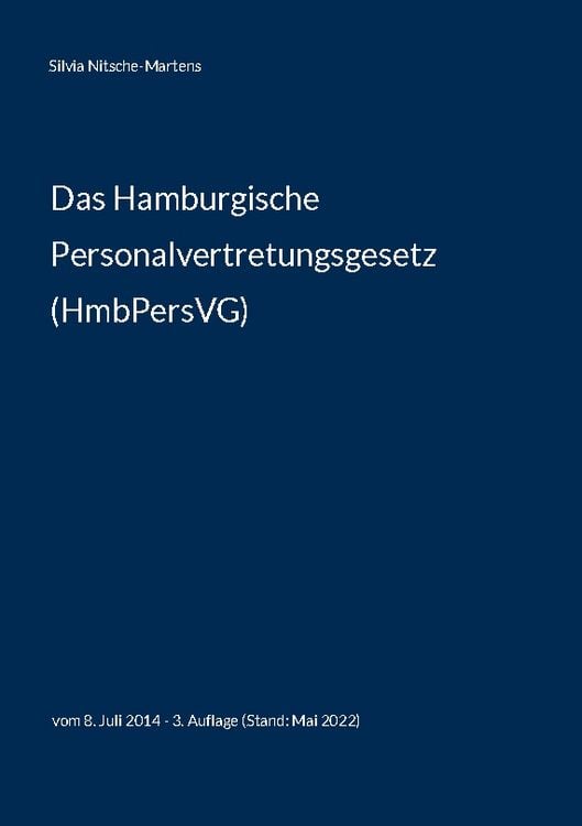 Produktbild: Das Hamburgische Personalvertretungsgesetz (HmbPersVG)