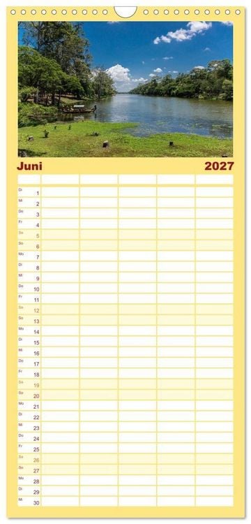 Produktbild: Familienplaner 2027 - Magisches Kambodscha mit 5 Spalten (Wandkalender, 21 x 45 cm) CALVENDO
